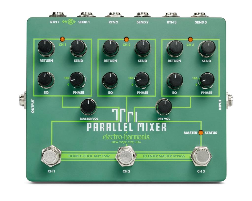 Parallel Mixer Effects Loop Mixing Hub electro-harmonix/Tri Mixer/Switcher Electro-harmonix