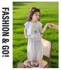2026 Summer Kids' Cartoon T-shirt & Mosquito-Repellent Pants Set for Girls