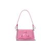 Vivienne Westwood Hazel Detachable Chain Strap Magnetic Closure Calfskin Handheld Crossbody Shoulder Bag Women handbags Pink 4201008UUL001OPINK