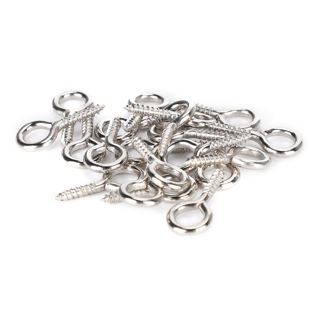 200 ks Perlové šroubovací očko Kolík Přívěsek Konektor Šroub Hrot DIY Výroba Šperků Příslušenství stříbrné