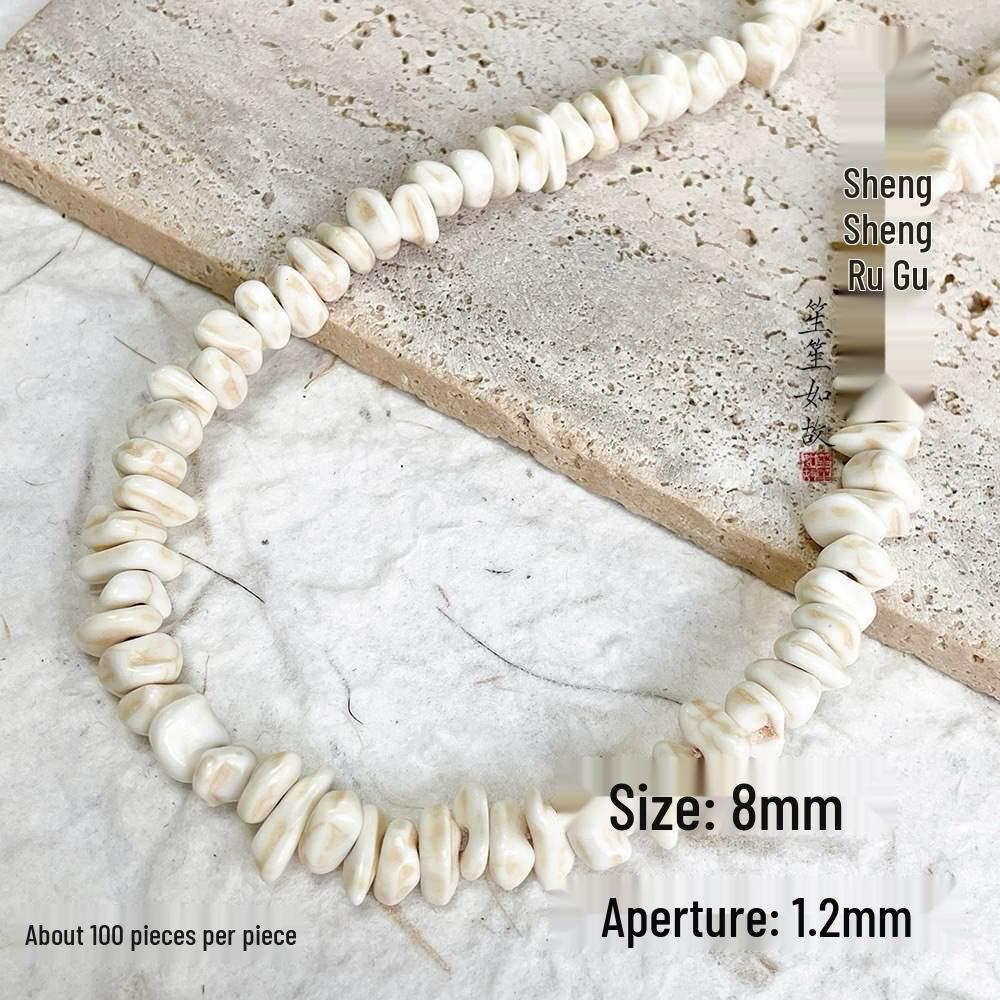 Versatile White & Turquoise Spacer Beads for DIY Jewelry Making - Bracelets, Necklaces, Accessories