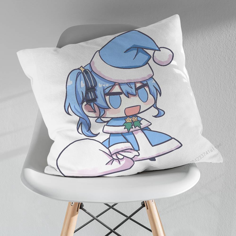 HHoshimachi SSuisei Throw Pillow Case Living Room Sofa Cushion Cover For Home Bedroom Decoration Protector