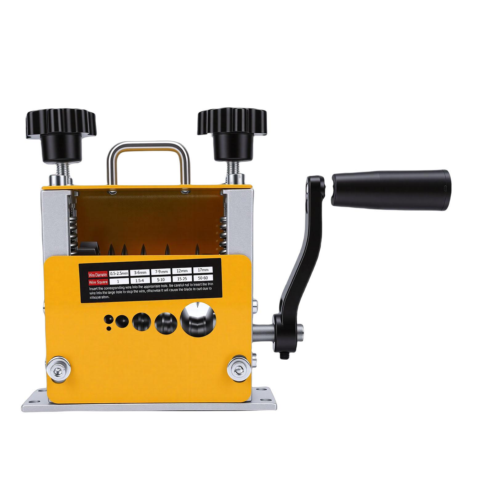 Manual Wire Stripping Machine Drill Powered 6 Channels Portable Cable Stripper Tool for Scrap Copper Cables Recycling