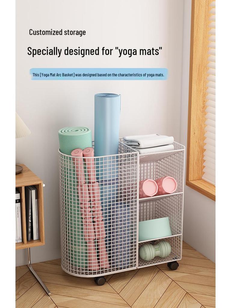 Estante de Chão para Armazenamento de Basquete e Prateleira de Brinquedos para Equipamentos Esportivos e Tapetes de Yoga