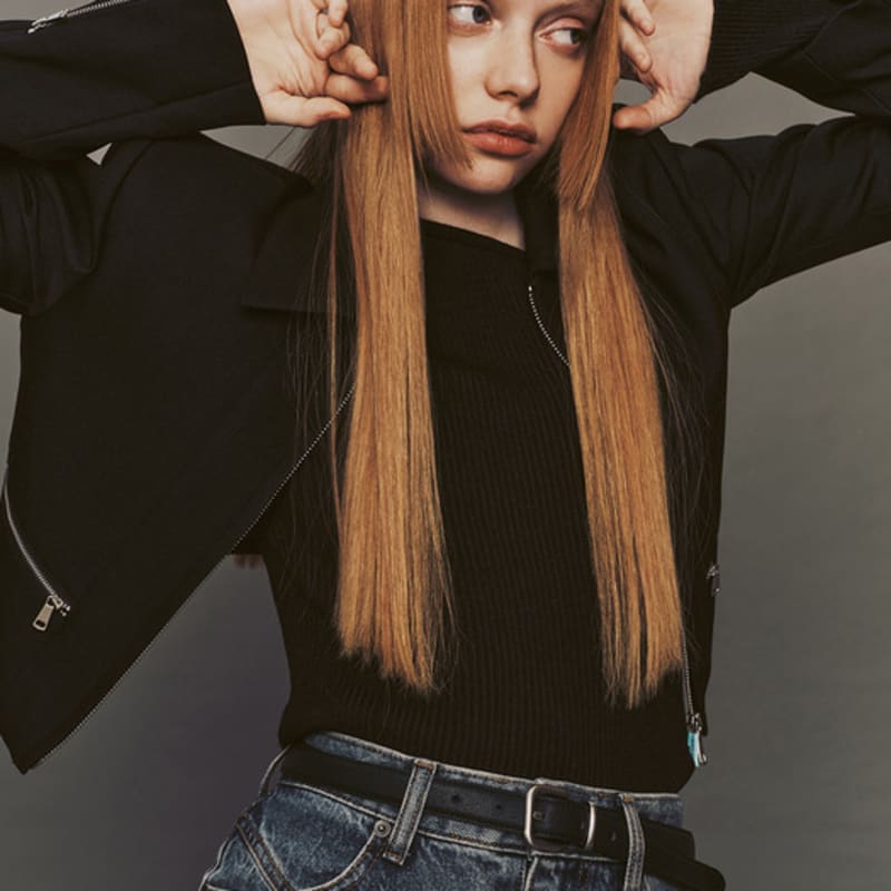 

Кожаный квадратный ремень INSTANTFUNK BROWN