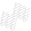 30Pcs Stainless Steel Fishing Hook Long Shank Fishing J Hooks Kit for Freshwater Saltwater