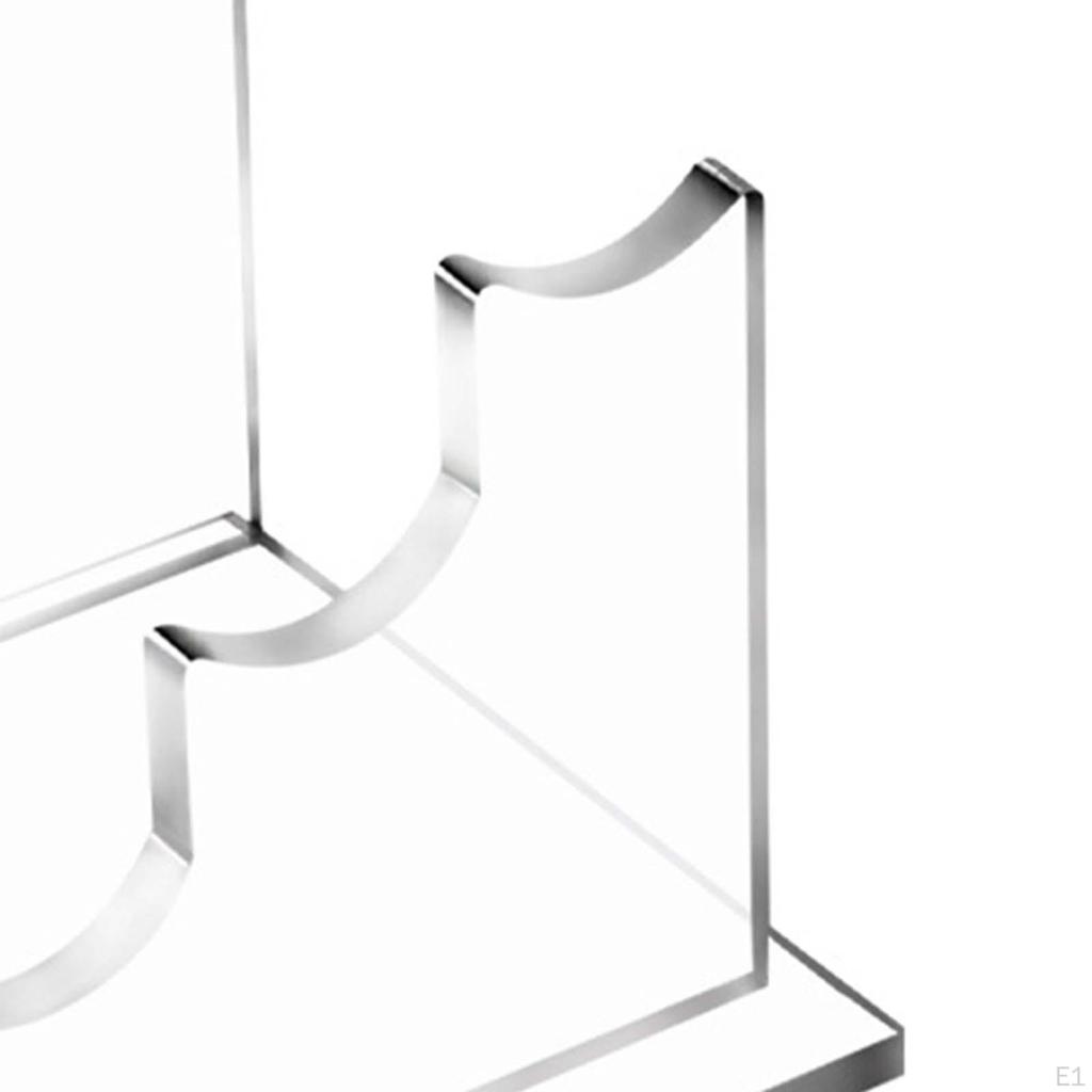 Acrylic Display Rack, Pen Stand Clear File Holder Paint Brush Pencil Riser Shelf for