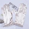 Short Gloves with Beaded Cuffs Bachelorette Party Stage Performances Handwear