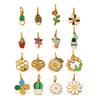 European and American Dripping Oil Small Fresh Plant Series Pendant Cactus Flower Bee DIY Versatile Jewelry Accessories 2026