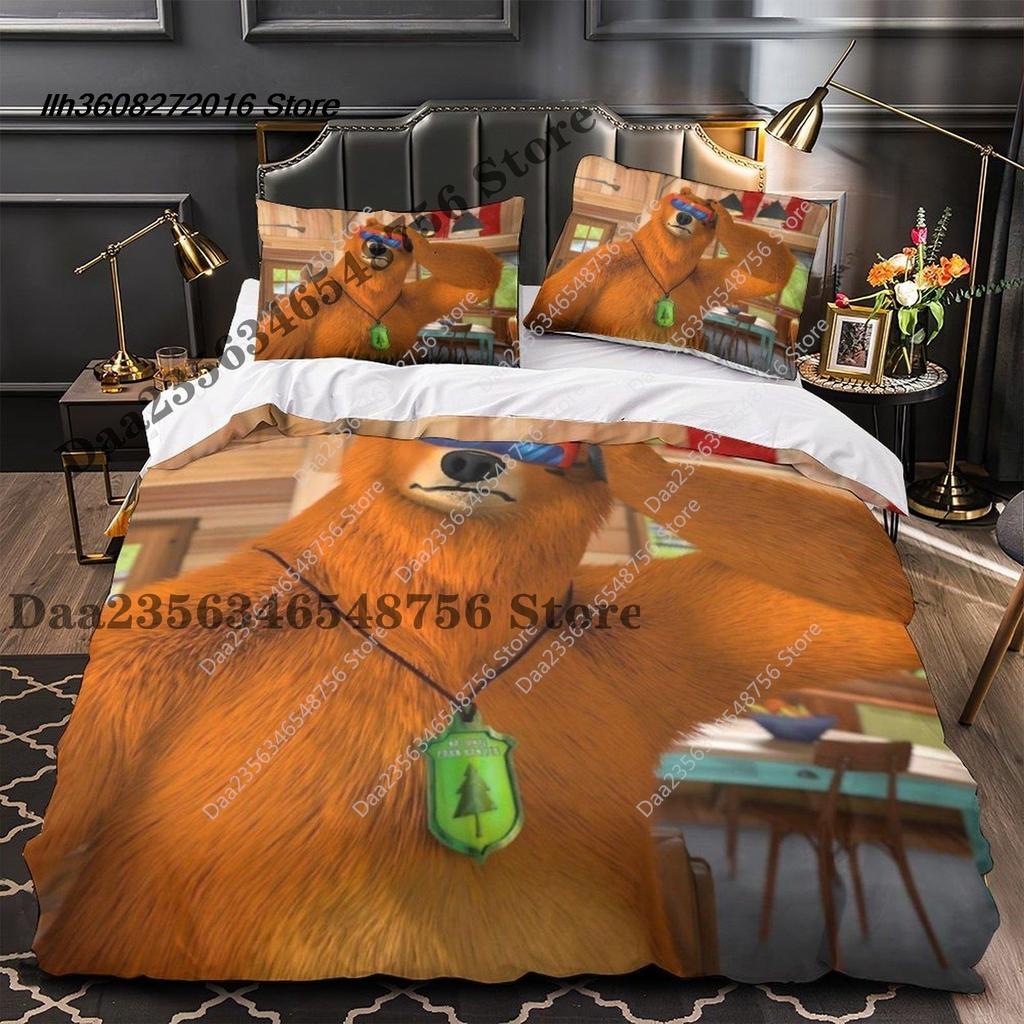 Neues Grizzy und die Lemminge Bettwäscheset Einzelbett Twin Full Dreiteiliges Set Bettwäscheset Aldult Kinder Schlafzimmer Bettbezug Sets 3D Ani