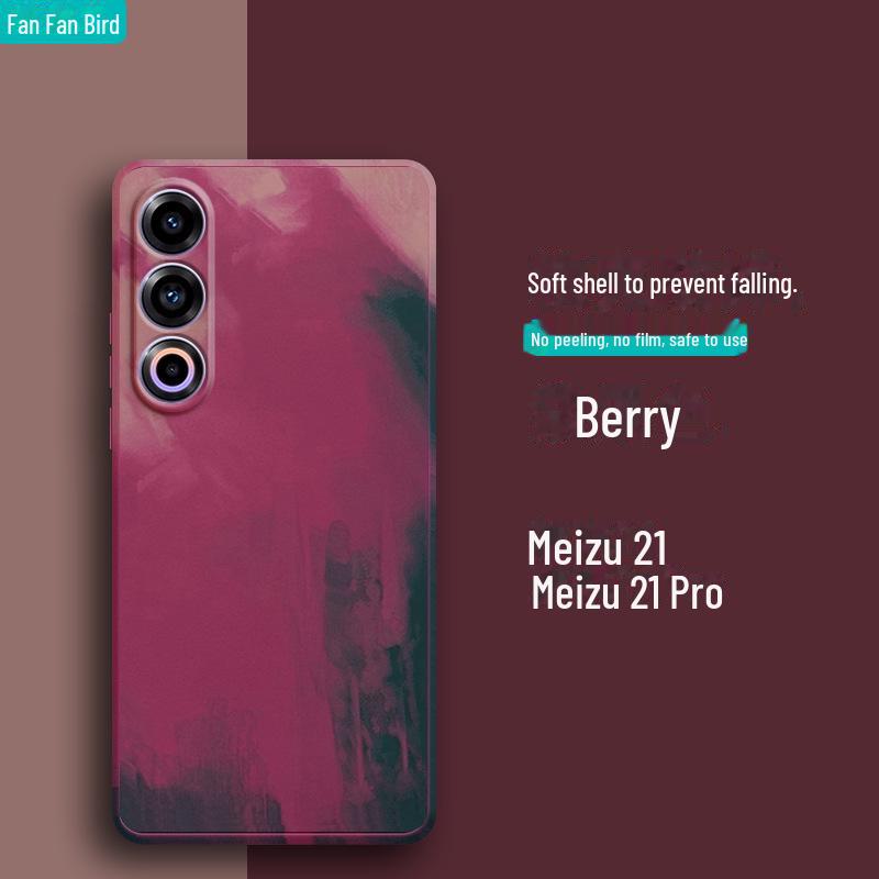 Flüssigsilikon-Schutzhülle gegen Fallen und Fingerabdrücke für Meizu 21/20Pro/18S/17