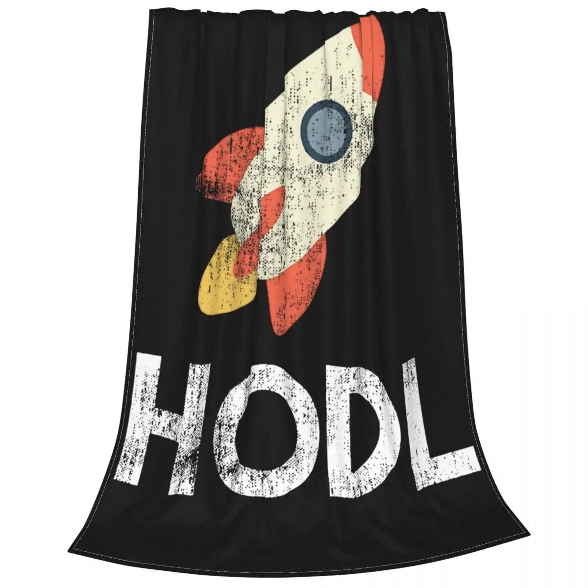 

Фланелевое одеяло Hodl с криптовалютой, Bitcoin Crypto Ethereum, Dogecoin, блокчейн, одеяла для постельного белья, дивана, покрывала для постельного белья 75x100cm