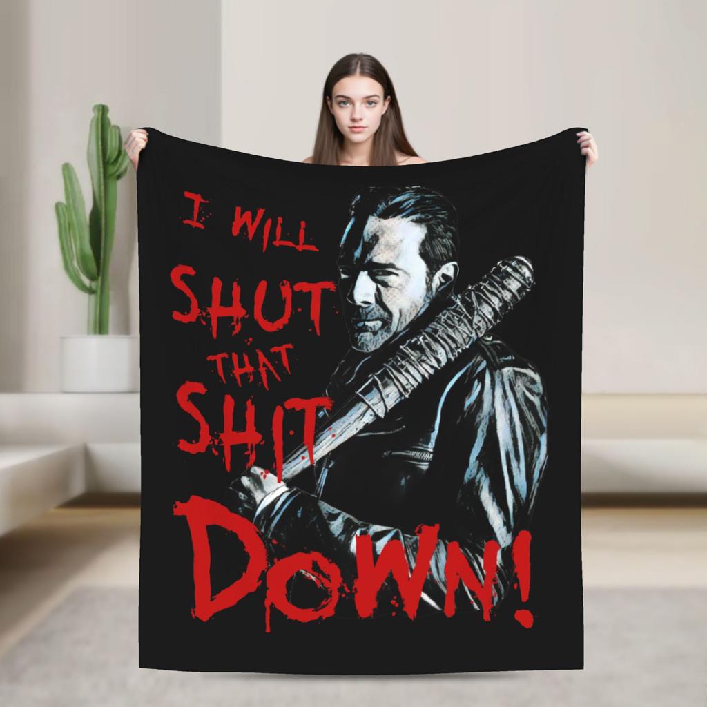 The Walking Dead Blankets Coral Fleece Plush Movie Daryl Dixon Rick Grimes Ultra-Soft Throw Blanket for Home Couch Bed Rug