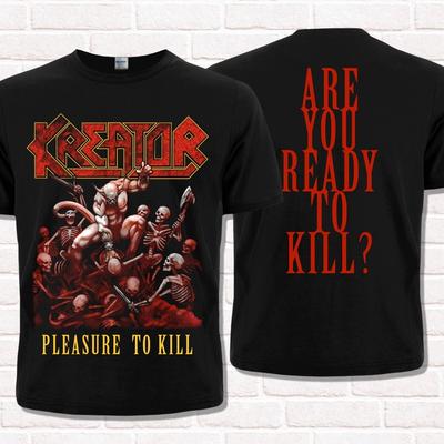 Tricou negru Kreator, Pleasure to Kill (1986). Thrash Metal. Heavy Metal.