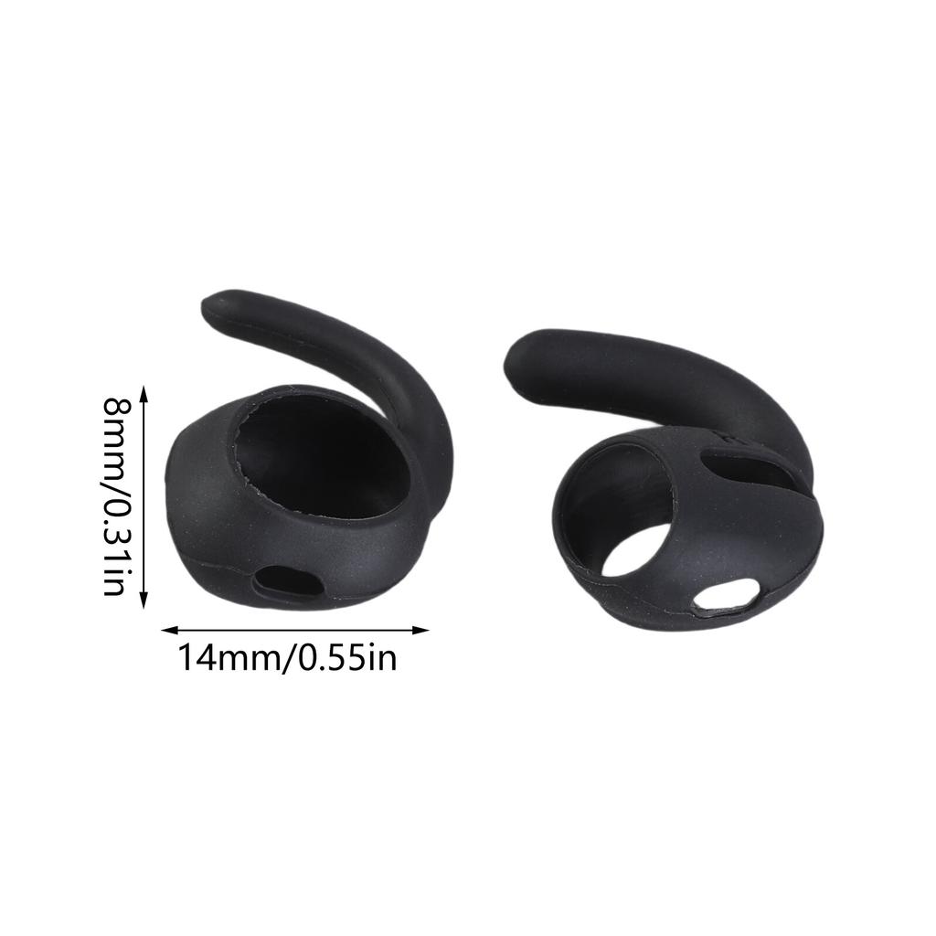 3Sets Ear Hooks Soft Silicone Eartips Ear Sleeves For Earphones Enhances Comfort Earplugs Set
