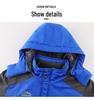 Men's Plus Size Winter Down Jacket and Pants: Fleece-Lined, Thick, Windproof, Waterproof Mountaineering Suit.