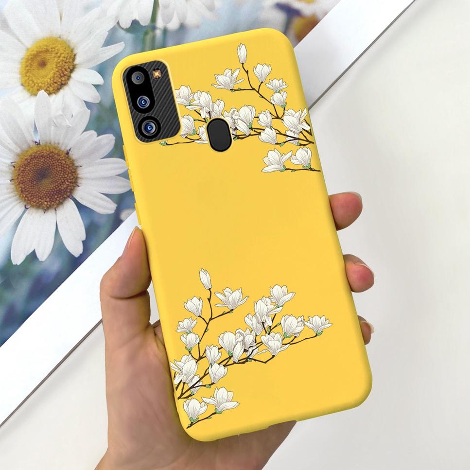 For Samsung Galaxy M21 2021 Case Cute Cat Fashion Girl Soft Silicone Cover For Samsung M21 2021 SM-M215G Bumper Phone Case Funda