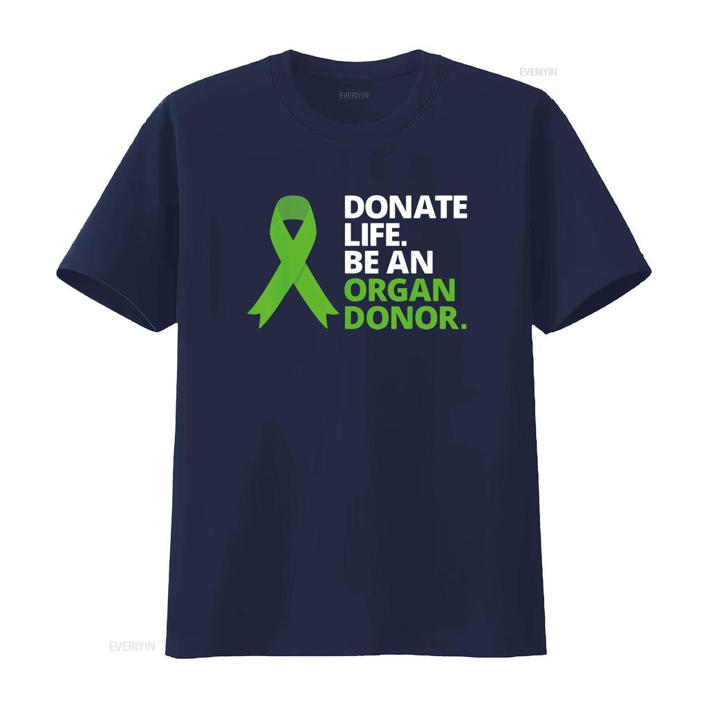 Womens Donate Life Be An Organ Donor T Shirt Awareness Green Ribbon Black Medium Vintage Washed Stylish Top For Everyday Wear