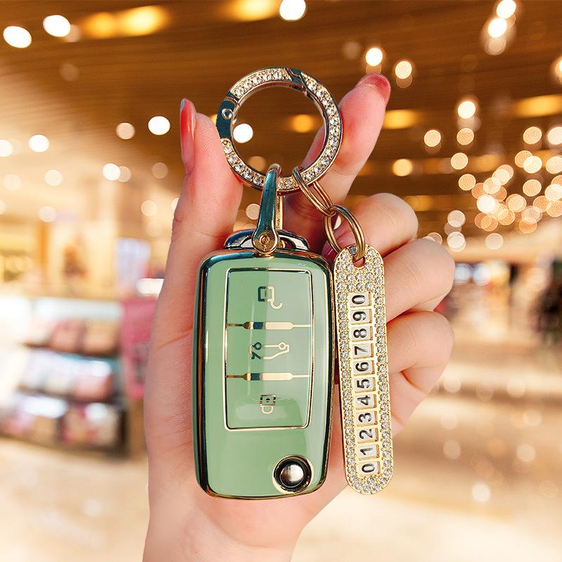 Použiteľný kryt kľúča Volkswagen Langyi Suiteng Bora škrupina Santana polo Lingdu pracka Golf Tiguan taška