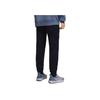 Li Ning Fitness Series Logo Print Cuffed Long Casual Knitted Sports Pants Men Pants Black AKLTC17-1