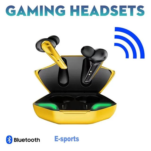 X15 TWS Gaming-Ohrhörer, kabelloser Bluetooth-Kopfhörer mit Mikrofon, Bass-Audio-Sound-Positionierung, 9D-Stereo-Musik, HiFi-Headset für Gamer