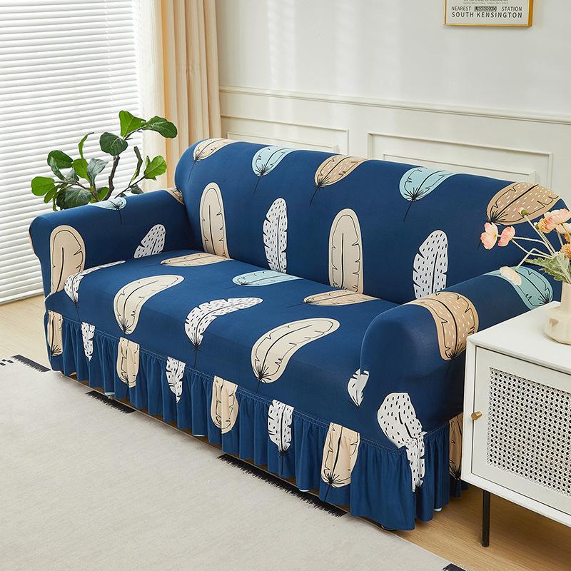 Elastic Sofa Cover All-Inclusive Cover Nordic Style Sofa Cover Non-Slip Fabric Skirt Sofa Cover