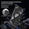 Luxury Aluminum Alloy Rimless360°Magnetic Bracket Phone Case for Samsung GalaxyS22 S23 S24 S25 Ultra Shockproof Transparent Case