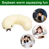 Cute Soybean Worm Toy Pinching Fun Slow Rise Toy Stretchy D0L5
