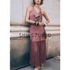 Summer New Product Women clothes French style Design Sense Hanging Collar Small Pleated Patchwork Midi Dress 5029154