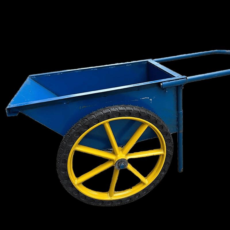 Heavy-Duty Light Blue Bucket Wheelbarrow