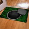 Floor Mat 3D Optical Illusion Rug with Realistic Hole Effect High-Resolution Printing Non-Slip Soft