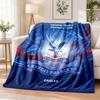 Crystal Palace Football Printed Flannel Blanket Warm Comfort Bed Throw For Indoor Home Decoration