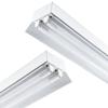 This Two-lamp Fixture Features a 40W LED Fluorescent Lamp and Reflector, and Is an Integrated LED Straight Tube Fluorescent Lamp Fixture. It Features