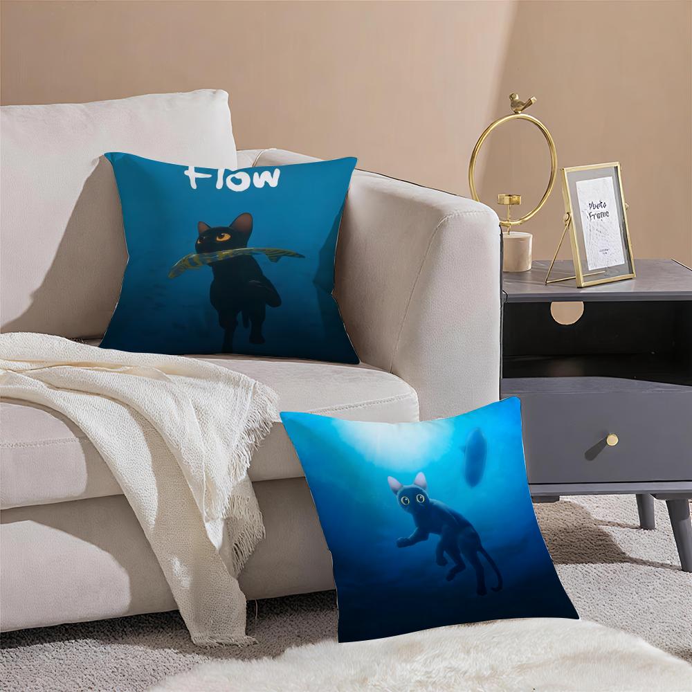 Band F-Flow Cushion Cover Breathable Linen Pillowcase Summer Odorless Eco-Friendly Invisible Zipper Washable