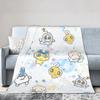 Tamagotchis Mametchi   Flannel Blanket Spring  Soft Bedding Throws for Girls Boys Couch Chair Print Bedspread Sofa Bed Cover