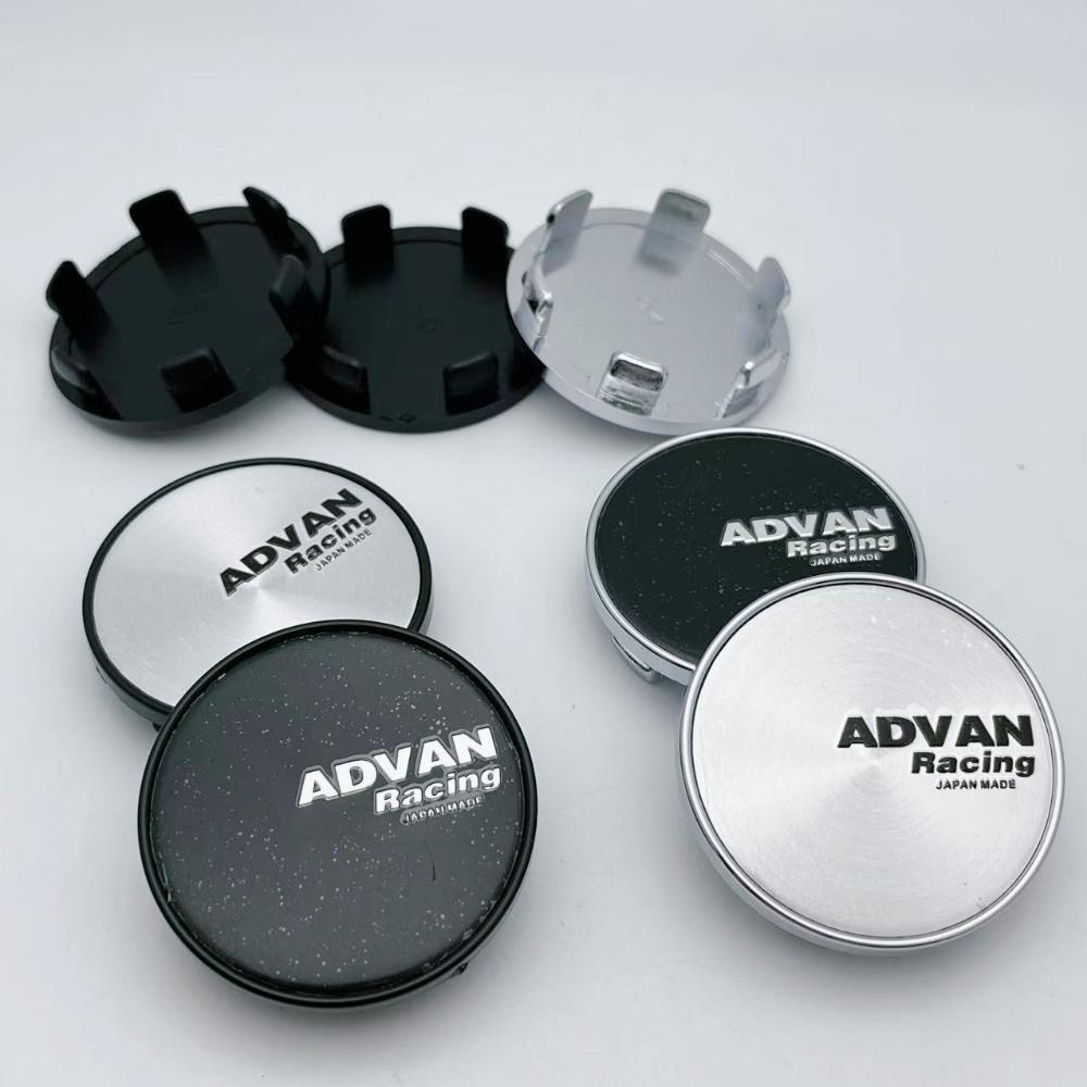 4pcs 54mm Advan Racing Logo Emblem Car Wheel Center Caps Car Accessories for Wheel Centre Cover Auto Rims Dust Cover Hubcaps