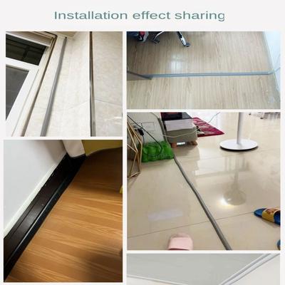 Anti-extrusion Floor Cord Cover Arc Self-Adhesive Extension Wiring Duct Protector Durable Electric Wire Slot Home Outdoor