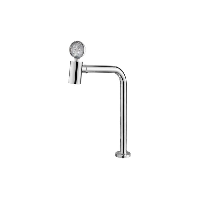 Premium Rustless Steel Sink Faucet Ball Handle and 360 Degree Rotations for Smooth Operations Comfort S серебряный