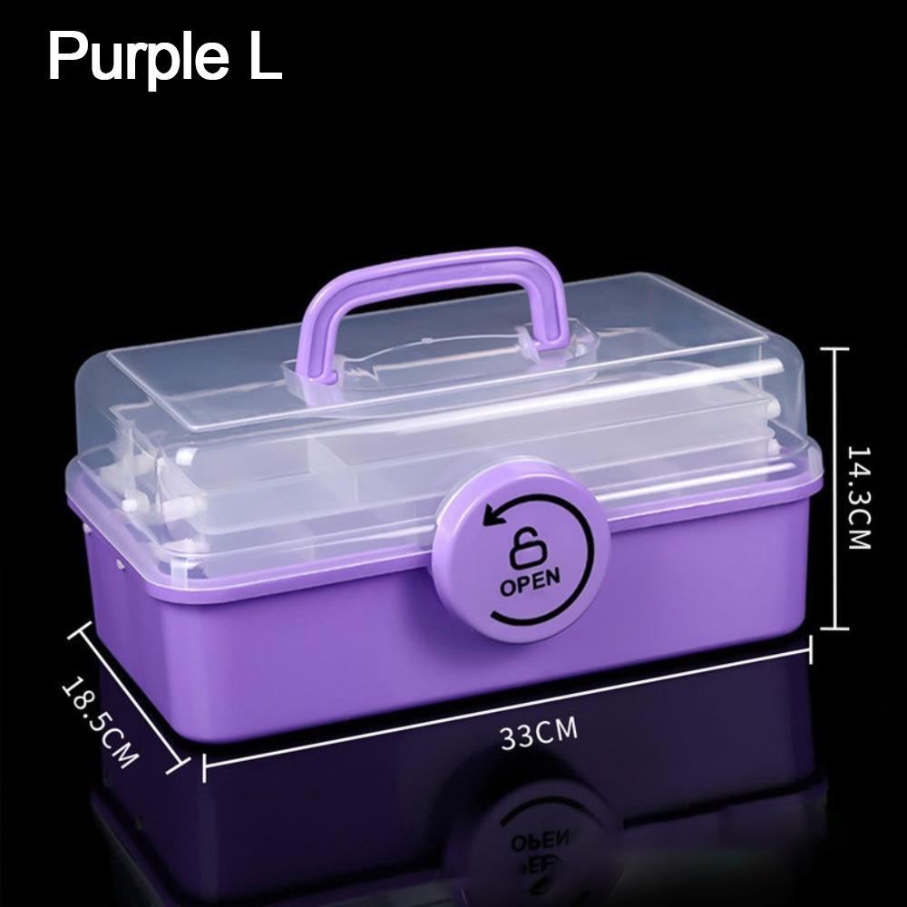 Faltbare Aufbewahrungsbox Dreischichtige Schmuckschatulle Multifunktionale Spielzeugbox