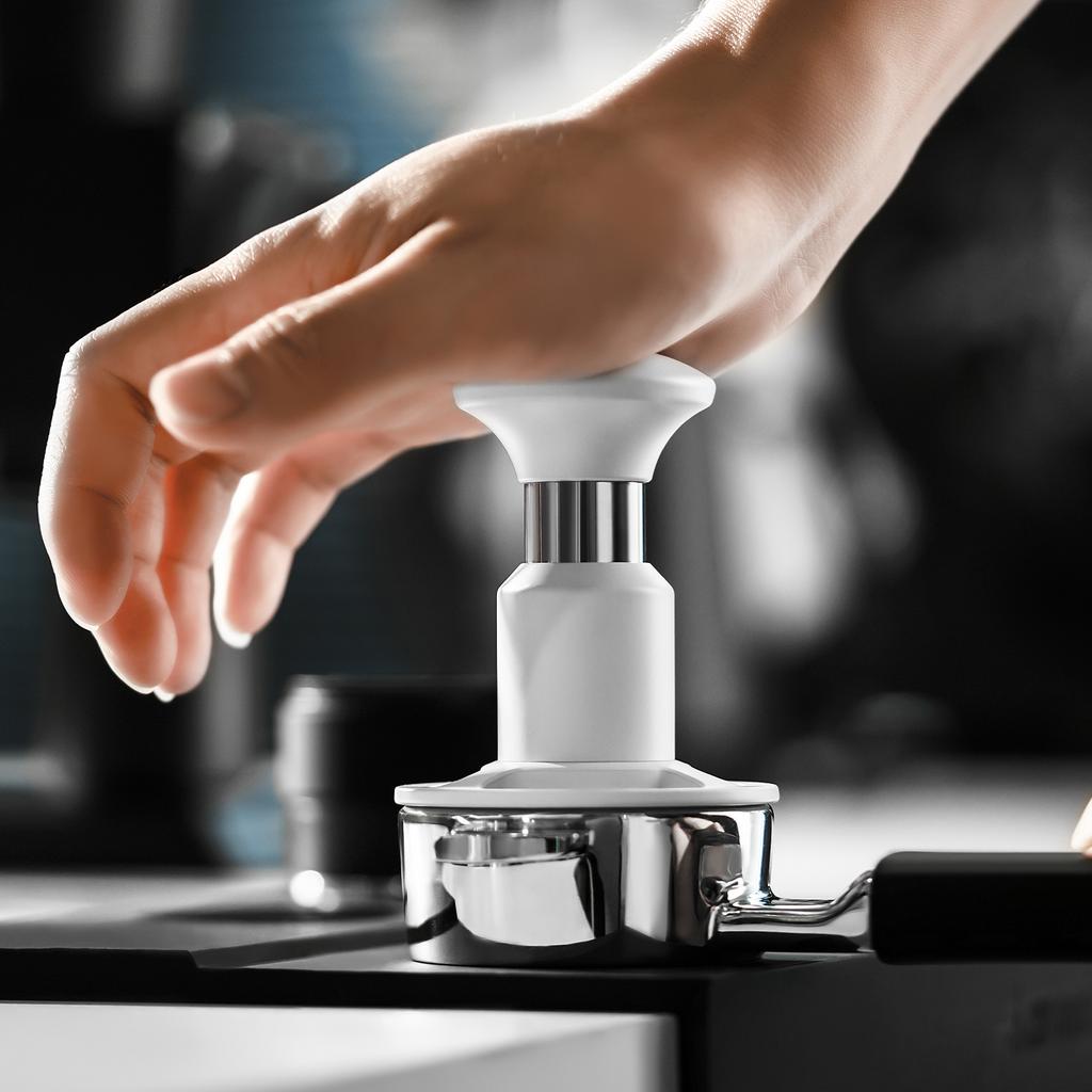 MHW-3BOMBER Knight Impact Tamper 4-Spring Espresso Tamper with 30lbs Pressure Feedback Coffee Tamper for Precise Coffee Tamping