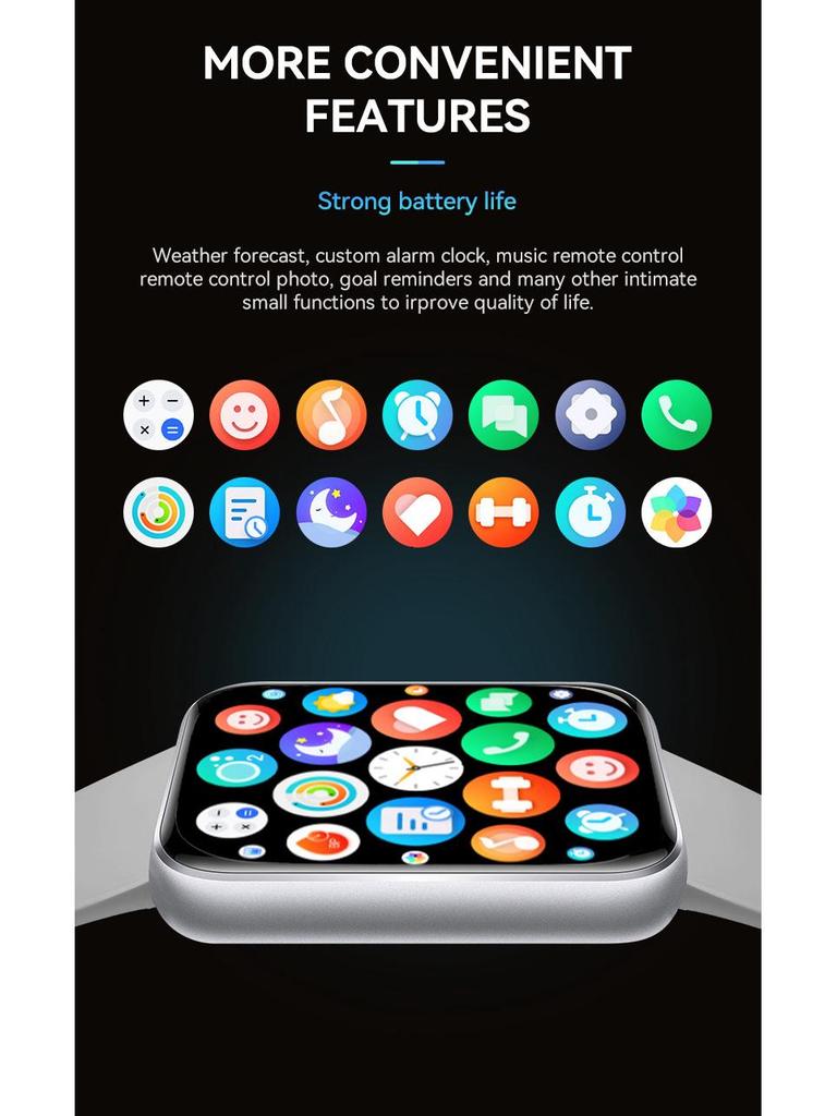 Valdus VS13 Bluetooth Call Smartwatch 1.75" Dafit Sport TFT Monitor