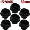 1/2/4/6Pcs 60mm/2.36inch Car Air Vent Ducting Piece Duct Pipe Outlet Rotatable Warm Diesel Parking Heater For Truck VAN Camper
