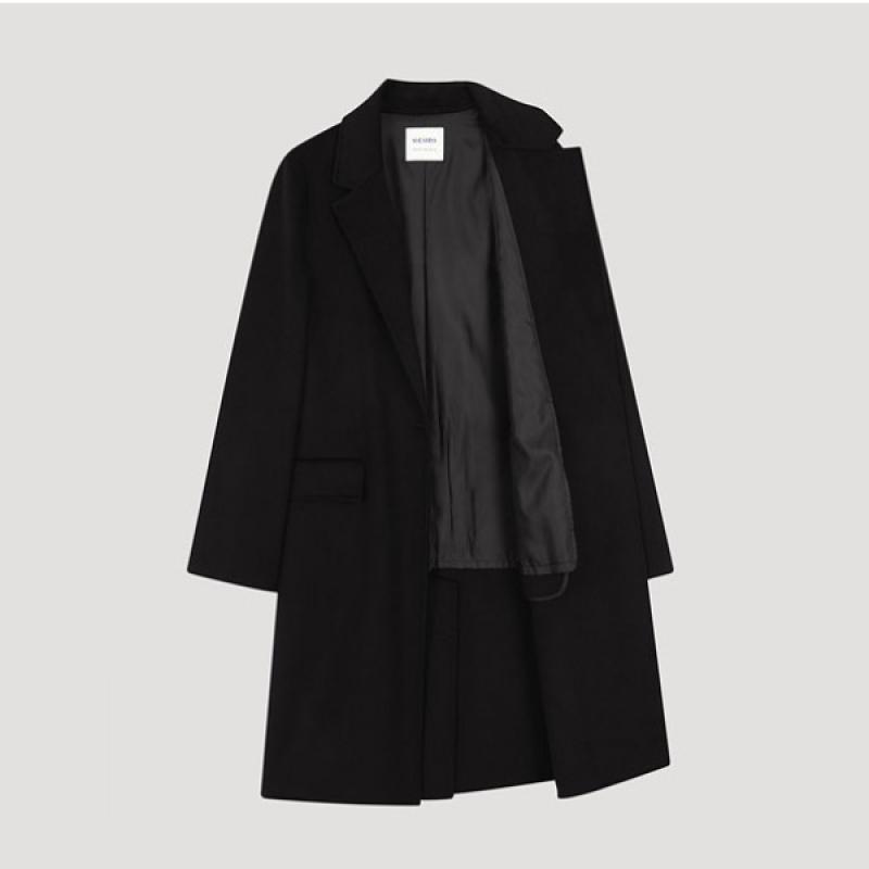  She S miSS  Wool One Button Handmade Coat Swhcto42010 Bk