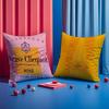 Luxury Fashion V-Veuve C-Clicquot Pillow Case Comfort Sofa Bed Silky Elegant Invisible Zipper Custom Decorative Cushion Cover