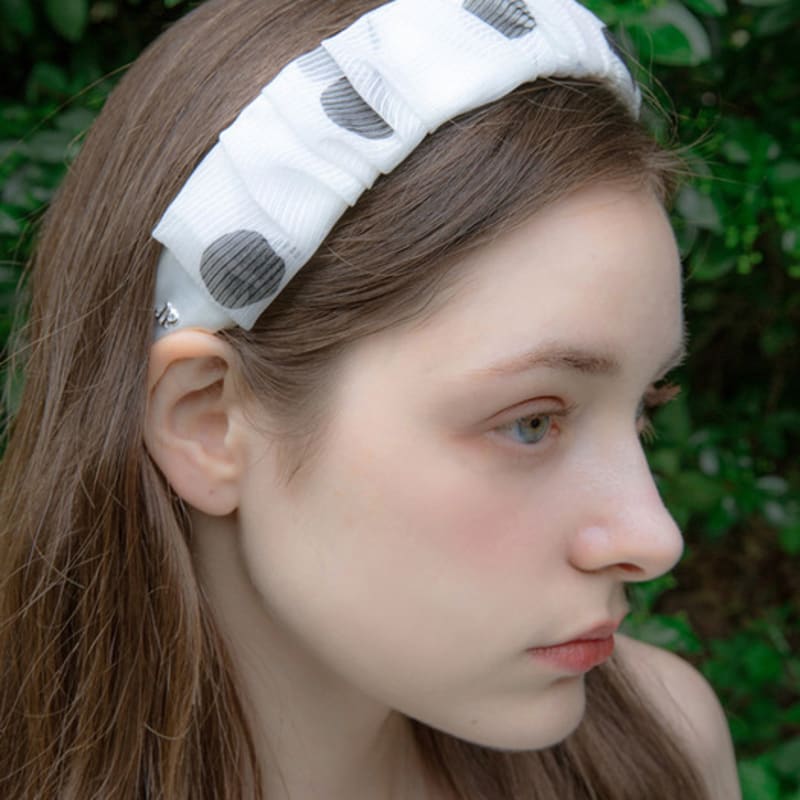 Jean Paul Clarisse Chiffon Dot Hairband JP-22-096HB