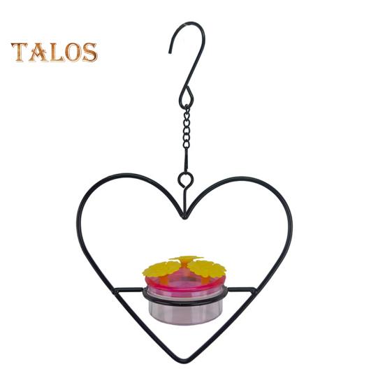 

Подвесная кормушка для колибри для улицы, круглая кормушка для птиц в форме сердца с 3 отверстиями для кормления, защищенная от муравьев и пчел, кормушка для колибри для крыльца, патио 1pc Love Heart