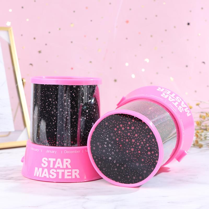 1Pc Led Night Light Projector Starry Sky Star Moon Kids Baby Sleep Colorful Lamp