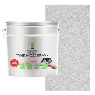 White Resin Mosaic Plaster Class 1 Frost-resistant Mosaic 7kg Manufacturer