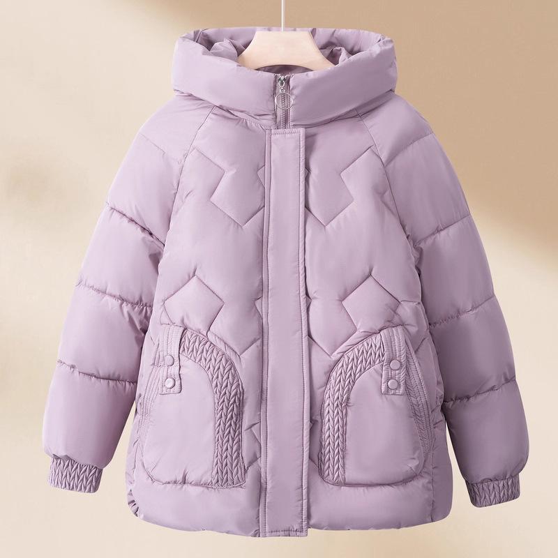 

Hengyuanxiang Women s 2025 Winter Thickened Velvet Down Jacket for Mom - Stylish, Warm, for Middle-Aged & Elderly 2XL (105-125 jin)