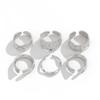 Ring Set: Geometric Flower Design with Pearl Inlay, Adjustable Open Ring, Versatile Index Finger Ring for Women